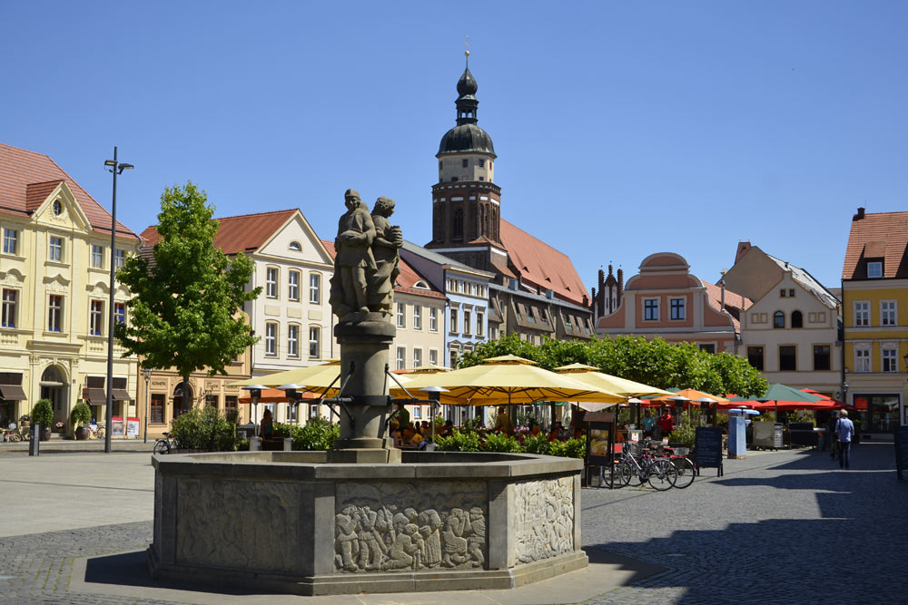 Marktbrunnen am Altmarkt und St.Nikolai, Cottbus 